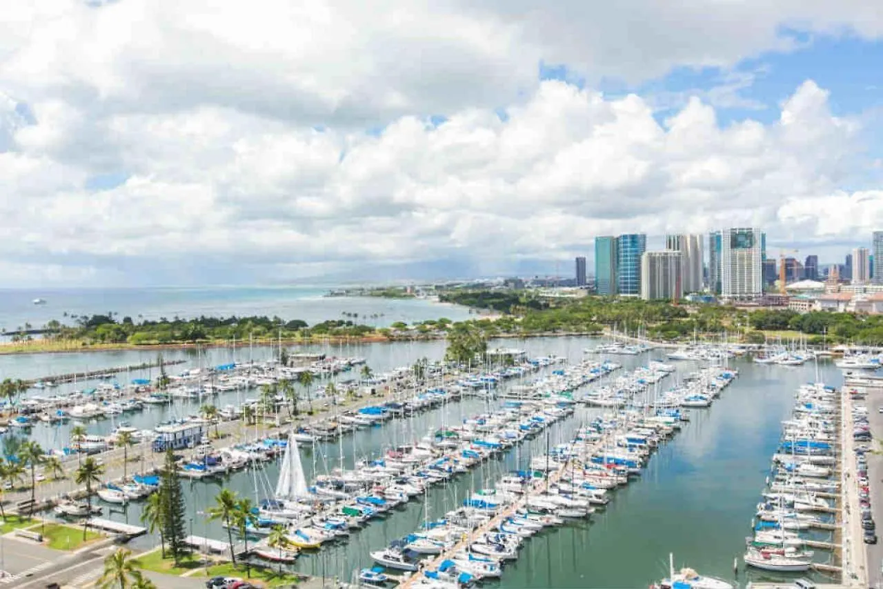 Ilikai Tower 1843 Yacht Harbor View 2Br Daire Honolulu